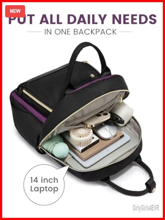 Mini Backpack Purse for Women, Lightweight Nylon Travel Backpack main image 4